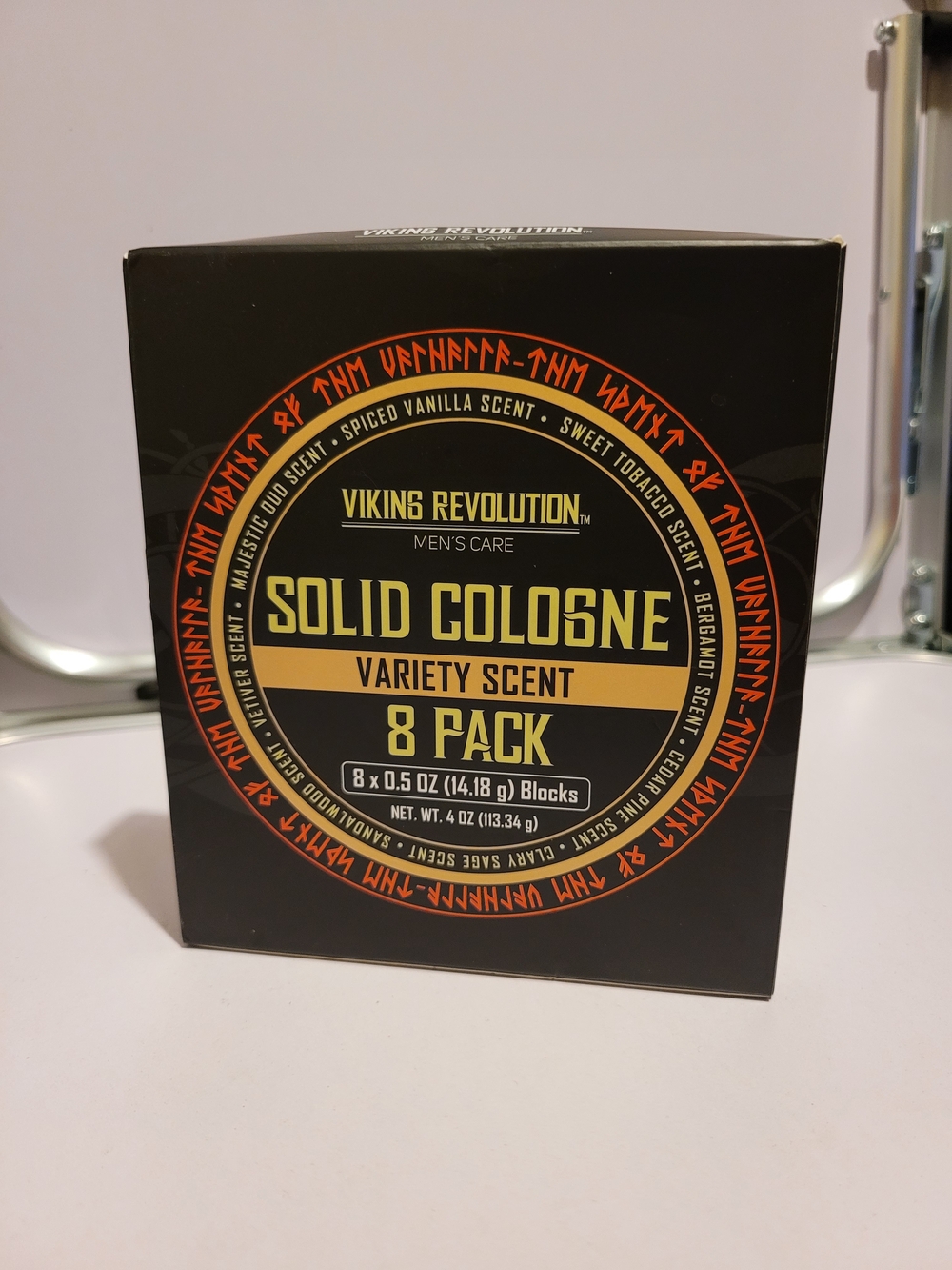 Viking Revolution Solid Cologne Variety Scent 8-Pack - Black & Gold